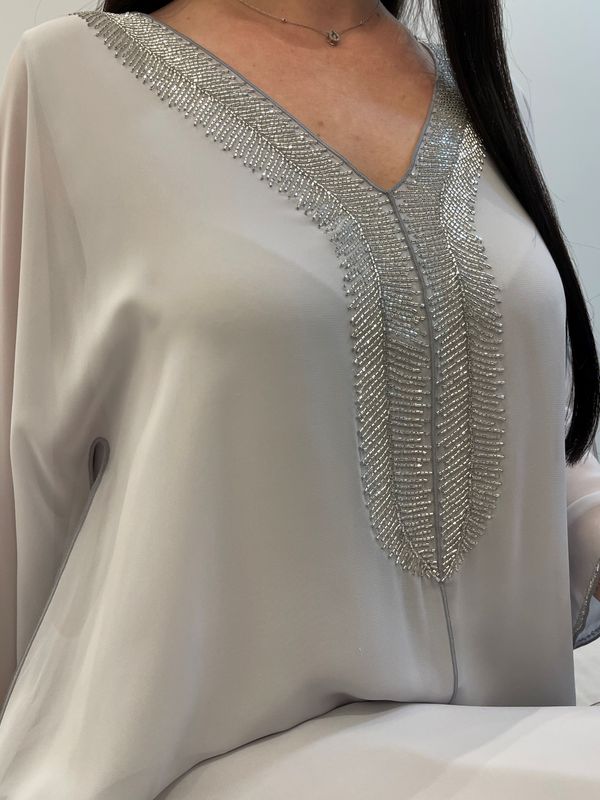 2 Pc Chiffon Handmade Embroidery